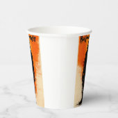 Halloween Graphic - Poster Vibes der 60er Jahre Pappbecher (Rechts)