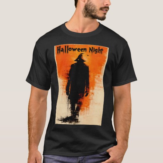 Halloween Graphic - Poster Vibes der 60er Jahre T-Shirt (Vorderseite)