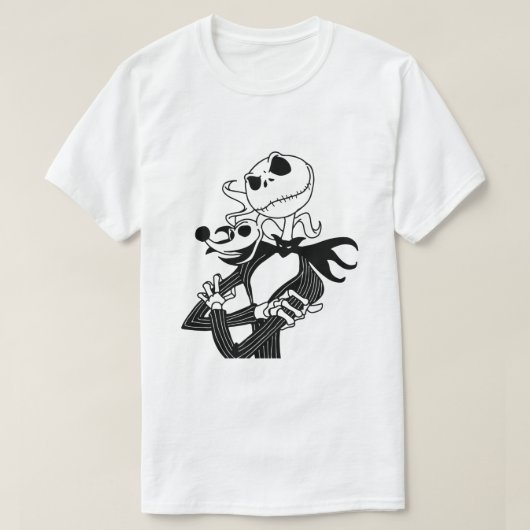 Halloween Graphic T - Shirt - Spooky Pumpkin & Hor (Design vorne)