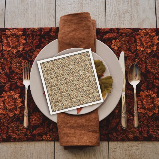 Halloween grau stylish serviette