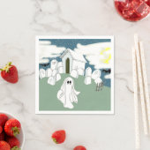 Halloween Grave Yard Shift Serviette (Beispiel)
