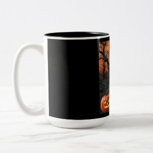 Halloween Gravestone Spaß "Chris P Bacon" Zweifarbige Tasse