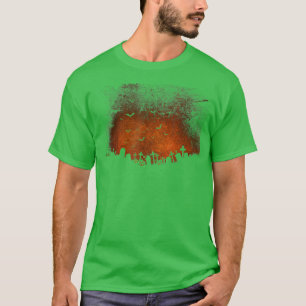 Halloween Graveyard and Pumpkin Jack O Lanterns  T-Shirt