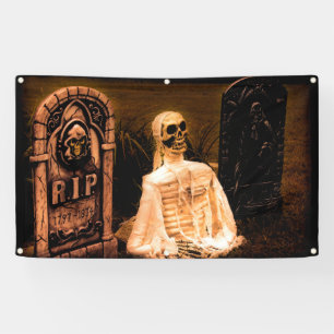 Halloween Graveyard Banner