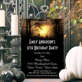 Halloween Graveyard Birthday Einladung