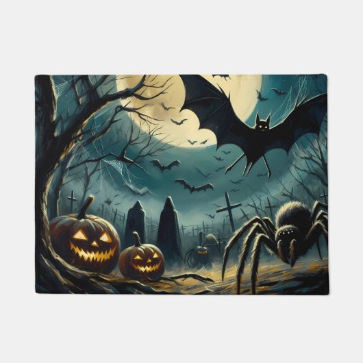 Halloween Graveyard Doormat Fußmatte (Vorderseite)