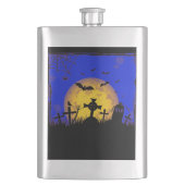 Halloween Graveyard Flachmann (Vorderseite)