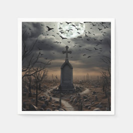 Halloween-Graveyard-Friedhof Gothic Serviette