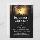 Halloween Graveyard Kostüm Süß 16 Geburtstag Einladung (Vorderseite)