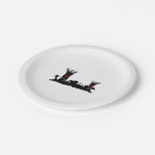 Halloween Graveyard Pappteller (Schrägansicht)