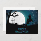 Halloween Graveyard Postkarte (Vorne/Hinten)
