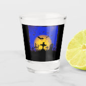 Halloween Graveyard Schnapsglas (Vorderseite)