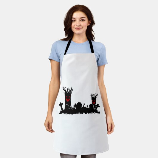 Halloween Graveyard Schürze (Getragen)