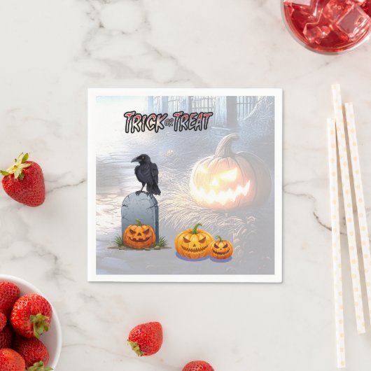 Halloween Graveyard Serviette (Beispiel)