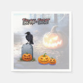 Halloween Graveyard Serviette (Vorderseite)