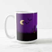 Halloween Graveyard Spooky Niedlich Skelett & Geis Kaffeetasse (Links)
