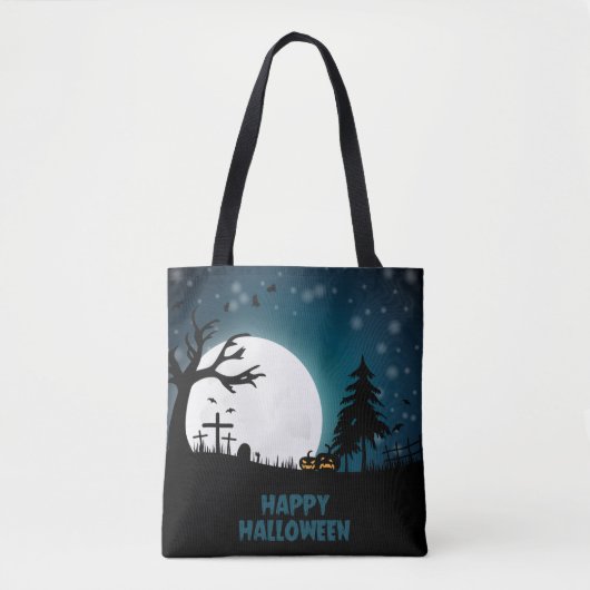 Halloween Graveyard Tasche (Vorderseite)