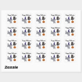 Halloween Gray Poodle #1-2 Stickers (Blatt)