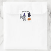 Halloween Gray Poodle #2-3 Stickers (Tasche)