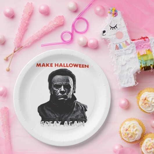 Halloween Great Again - Beängstigende Horror Hallo Pappteller (Party)