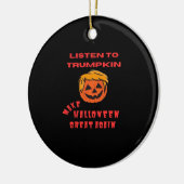 Halloween Great Again Classic - Retro Pumpkin Keramik Ornament (Links)