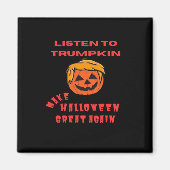 Halloween Great Again Classic - Retro Pumpkin Magnet (Vorne)
