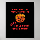 Halloween Great Again Classic - Retro Pumpkin Poster (Vorne)