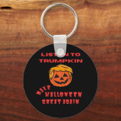 Halloween Great Again Classic - Retro Pumpkin Schlüsselanhänger (Vorderseite)