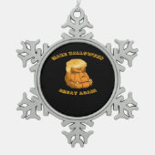 Halloween Great Again Classic - Sloth in Cost Schneeflocken Zinn-Ornament (Vorderseite)