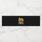 Halloween Great Again Donald Trumpkin Pumpkin Wasserflaschenetikett (Einzelnes Label)