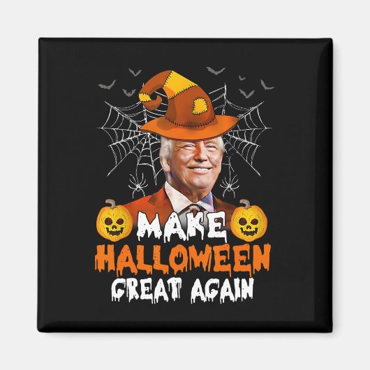 Halloween Great Again Funny Trump Jack O Lant Magnet (Vorne)