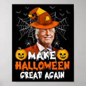 Halloween Great Again Funny Trump Jack O Lant Poster (Vorne)