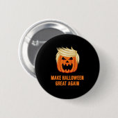 Halloween Great Again Funny Trumpkin - Basic Button (Vorne & Hinten)