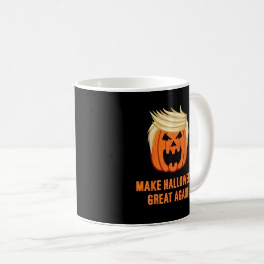 Halloween Great Again Funny Trumpkin - Basic Kaffeetasse (VorderseiteRechts)