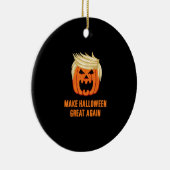 Halloween Great Again Funny Trumpkin - Basic Keramik Ornament (Rechts)