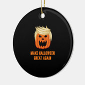 Halloween Great Again Funny Trumpkin - Basic Keramik Ornament (Links)