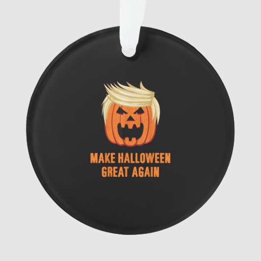 Halloween Great Again Funny Trumpkin - Basic Ornament (Vorderseite)