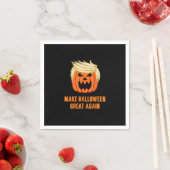 Halloween Great Again Funny Trumpkin - Basic Serviette (Beispiel)