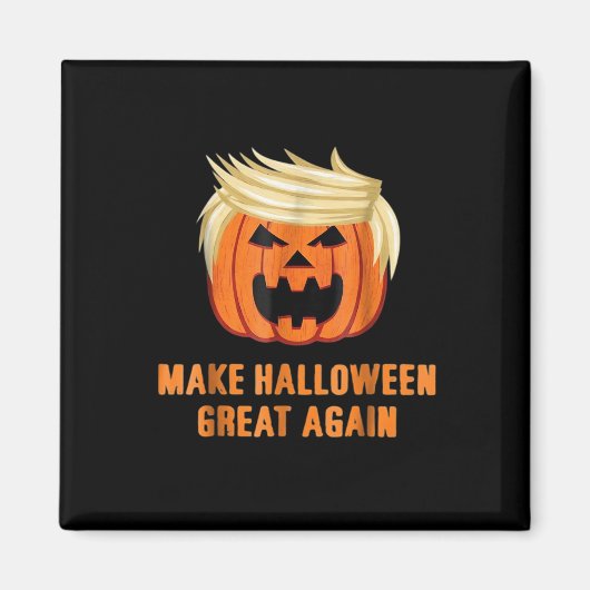 Halloween Great Again Funny Trumpkin Classic Magnet (Vorne)