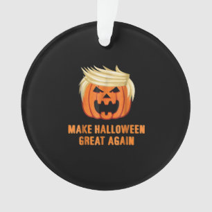 Halloween Great Again Funny Trumpkin Classic Ornament