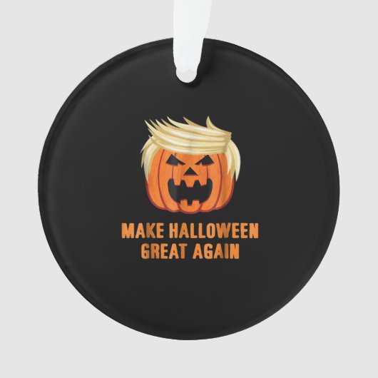 Halloween Great Again Funny Trumpkin Classic Ornament (Vorderseite)
