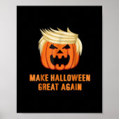 Halloween Great Again Funny Trumpkin Classic Poster (Vorne)