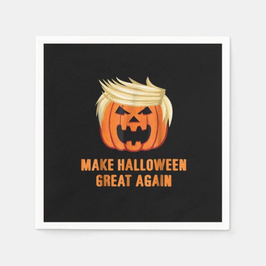 Halloween Great Again Funny Trumpkin Classic Serviette (Vorderseite)