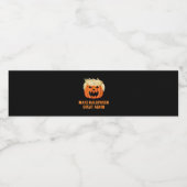 Halloween Great Again Funny Trumpkin Classic Wasserflaschenetikett (Einzelnes Label)