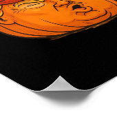 Halloween Great Again - Funny Trumpkin Slogan Poster (Ecke)