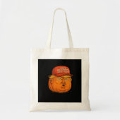 Halloween Great Again - Funny Trumpkin Slogan Tragetasche (Vorne)