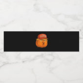 Halloween Great Again - Funny Trumpkin Slogan Wasserflaschenetikett (Einzelnes Label)