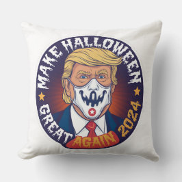 Halloween Great Again Throw Kissen: Trump Kissen