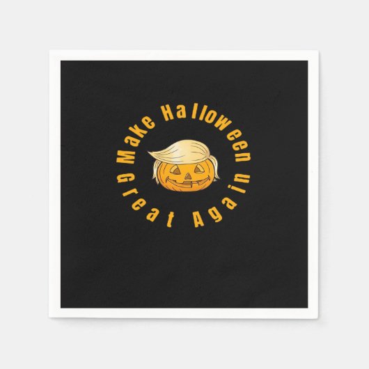 Halloween Great Again Trumpkin Classic Serviette (Vorderseite)