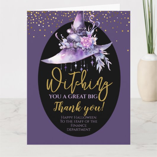 Halloween Great Big Vielen Dank Dankeskarte (Vorderseite)